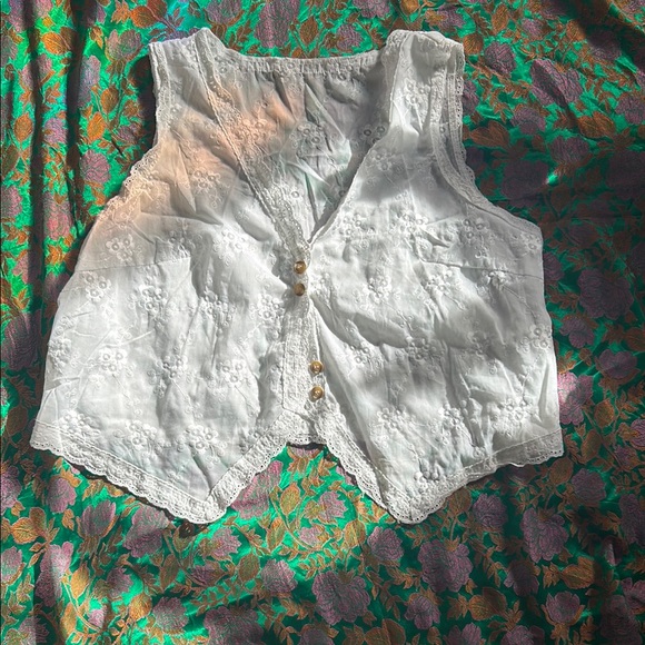 SHEIN Tops - 🌊Coastal Cowgirl Sheer Lace Vest 🤠🌸